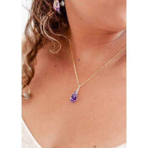Amethyst hot sale necklace designs